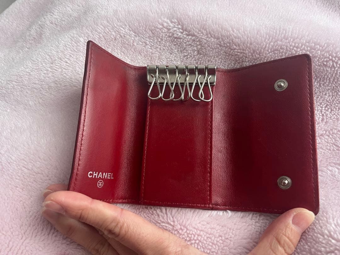 CHANEL シャネル　カメリア　キーケース