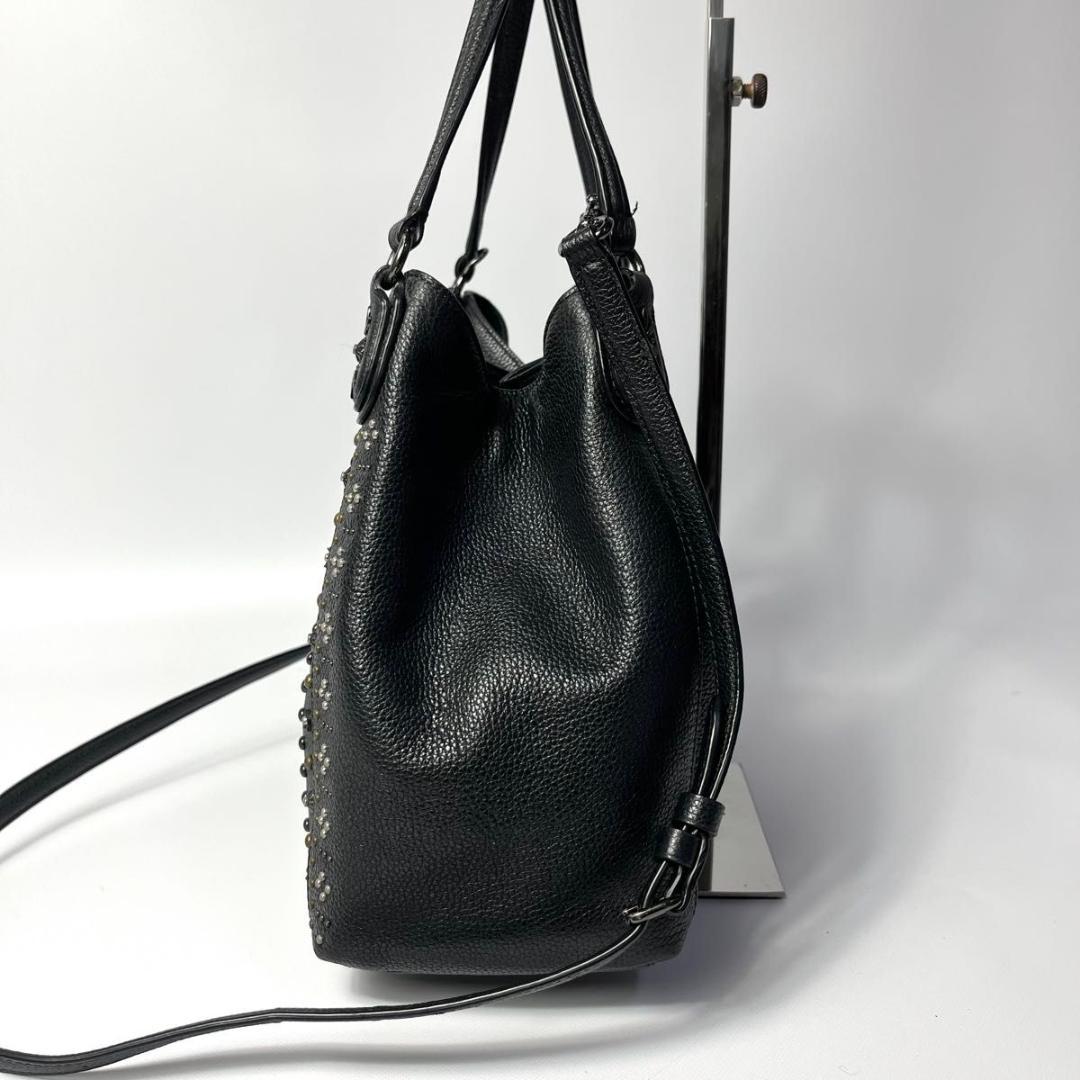 美品　コーチ　イーディー　2way ショルダーバッグ　トートバッグ　斜め掛け　黒