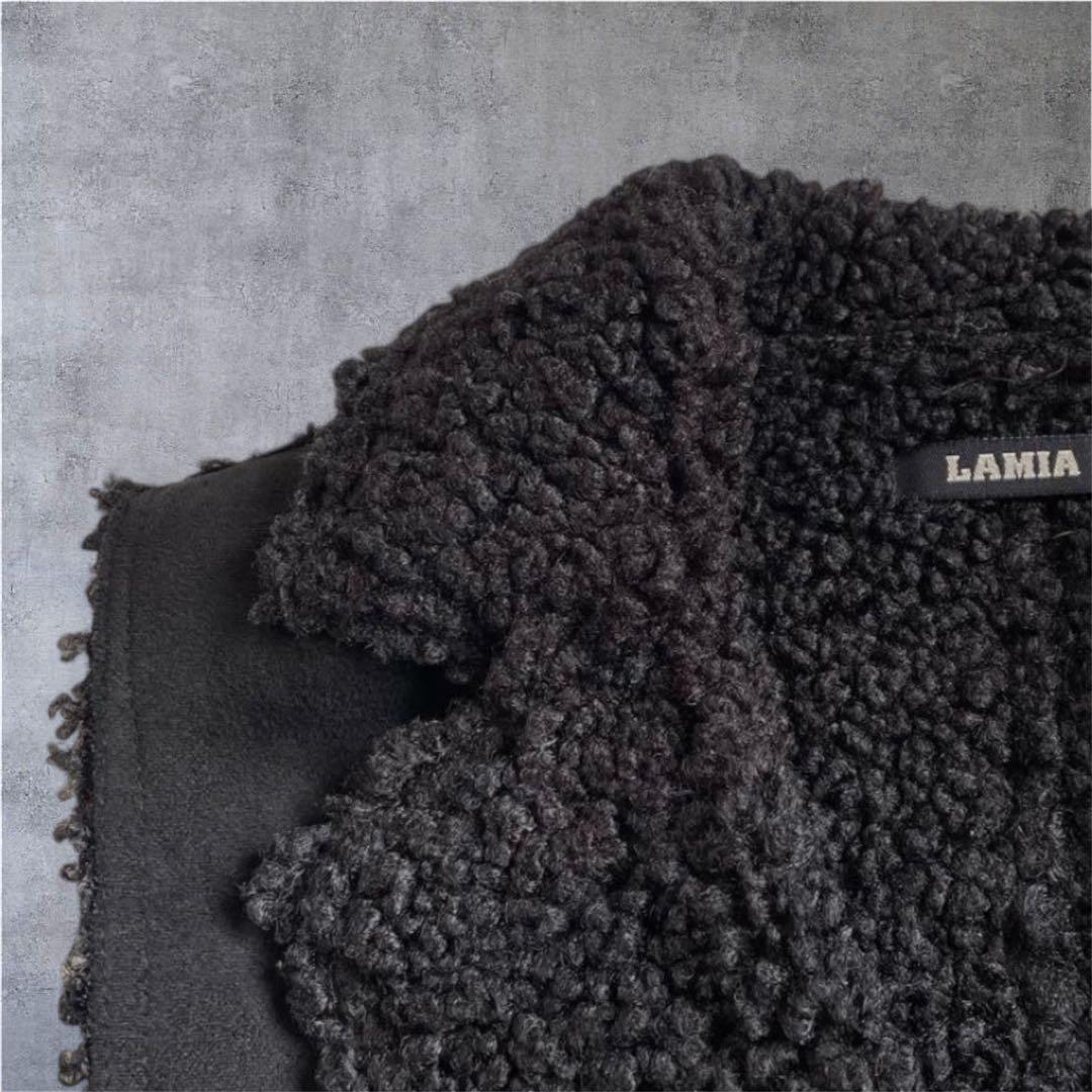 美品♡LAMIA リアルファー　毛皮部分あり　ジレ　ベスト