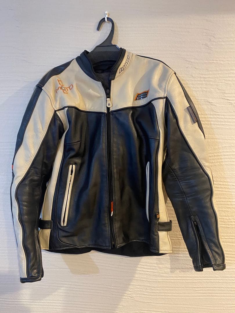 ★大幅値下げ★HYOD バイクジャケット レザー レディース 黒/白