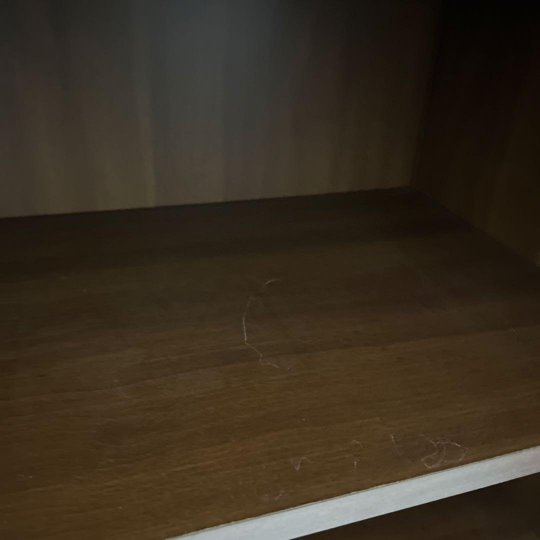 【希少廃盤品】無印良品 ウォールナット材 キャビネット 大 ガラス扉