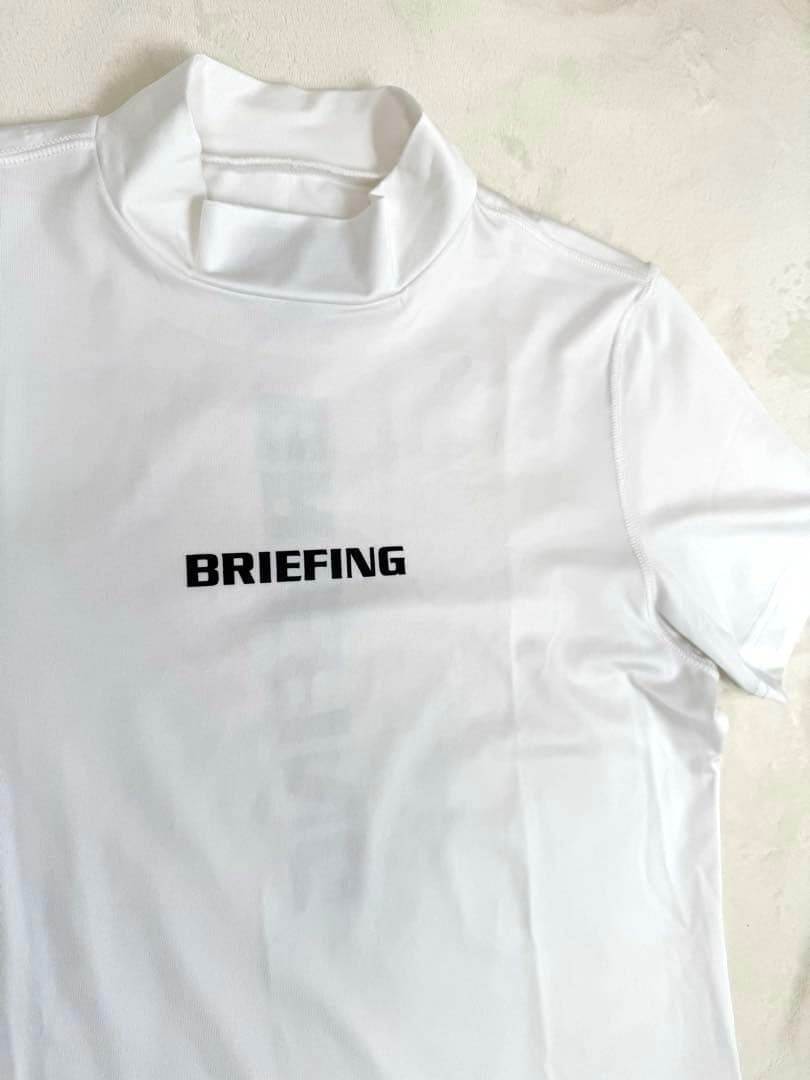 BRIEFING ブリーフィング ホワイトシャツ ロゴ入り メンズS 【未使用】
