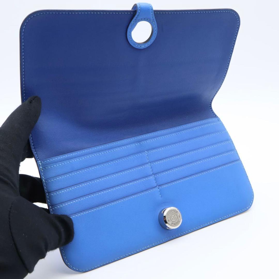 【極美品】HERMES ドゴンロング　ヴォースイフト　ブルーパラダイス　長財布