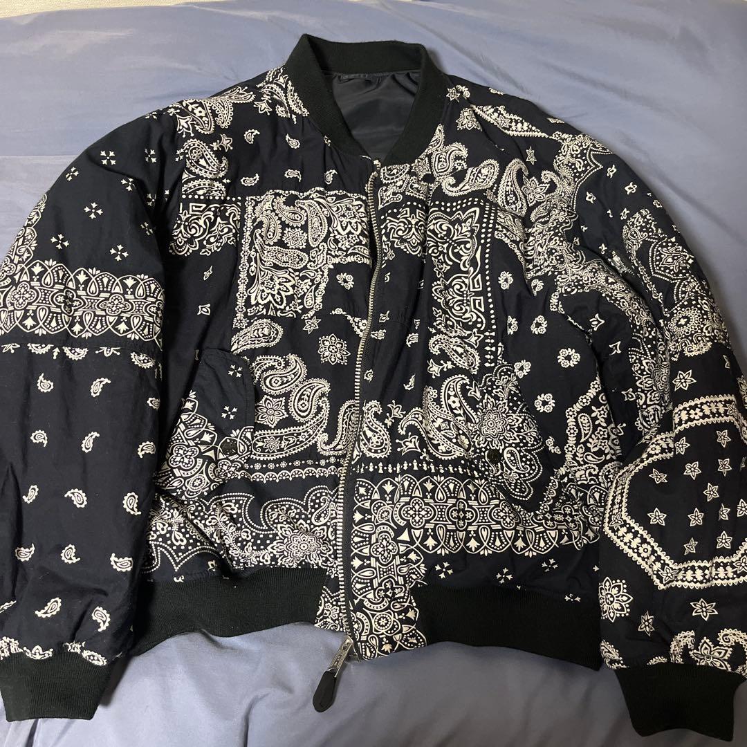 a*1様 MIYAGI HIDETAKA バンダナ MA-1リバーシブルボンバー