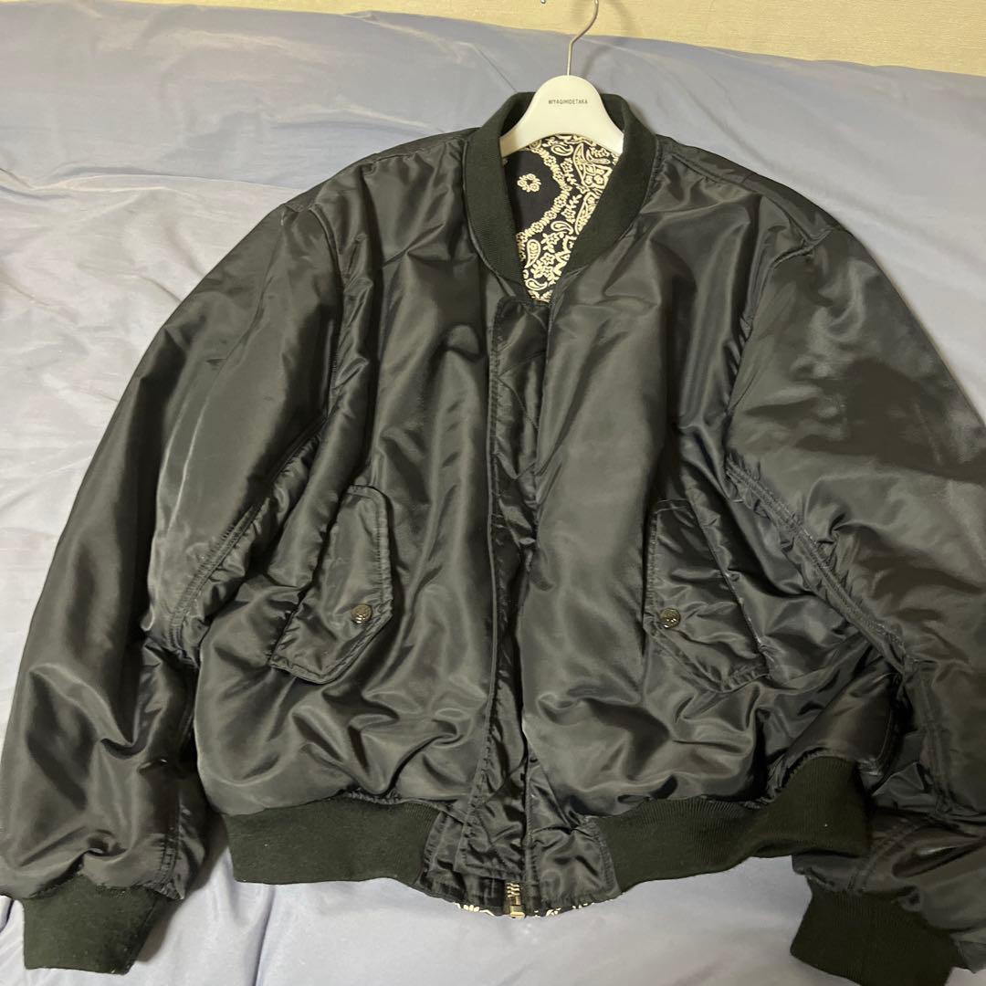 a*1様 MIYAGI HIDETAKA バンダナ MA-1リバーシブルボンバー