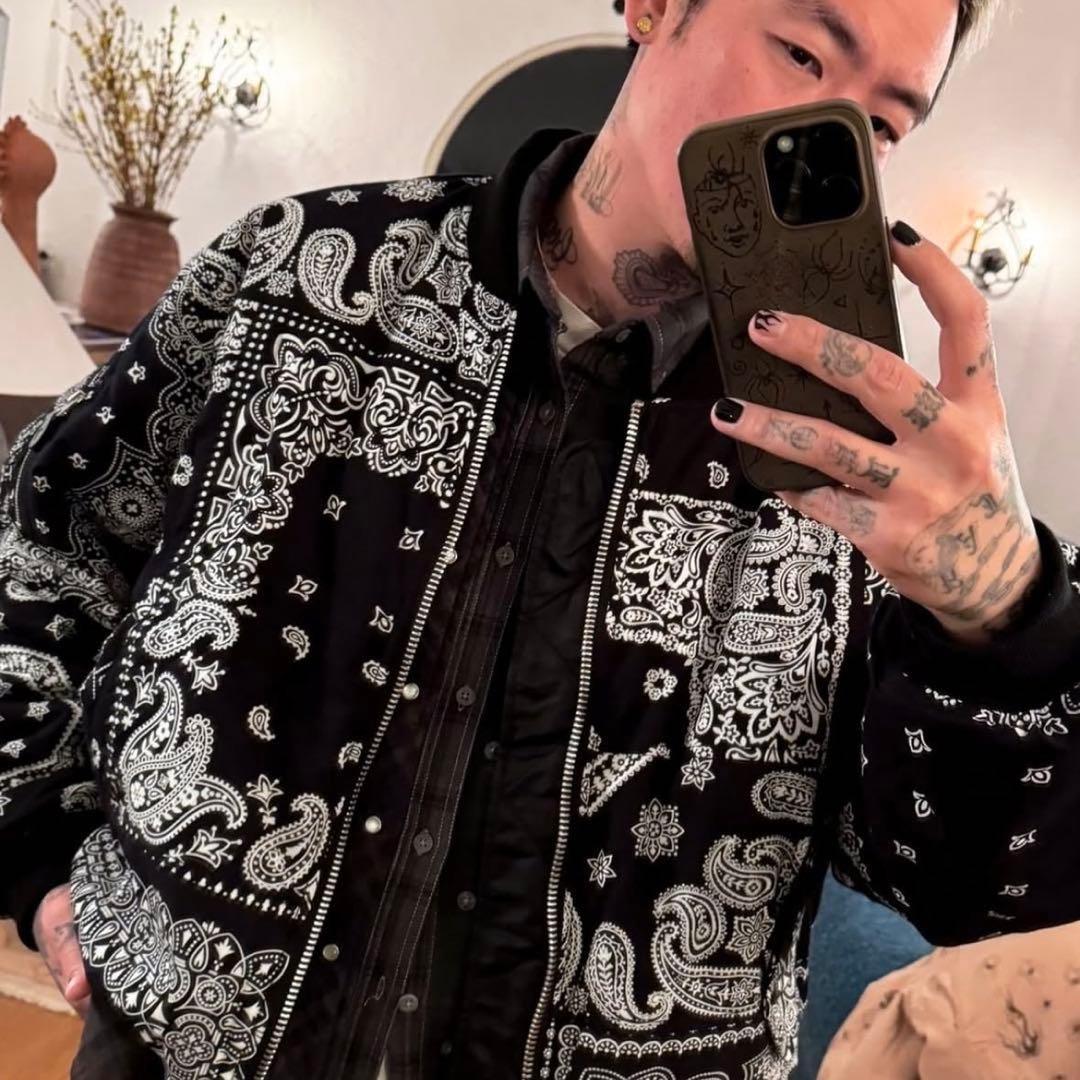 a*1様 MIYAGI HIDETAKA バンダナ MA-1リバーシブルボンバー