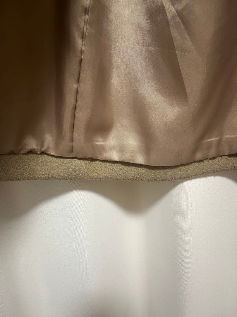 フレイアイディー　ボリュームスリーブウールコート　チェスターコート　キャメル