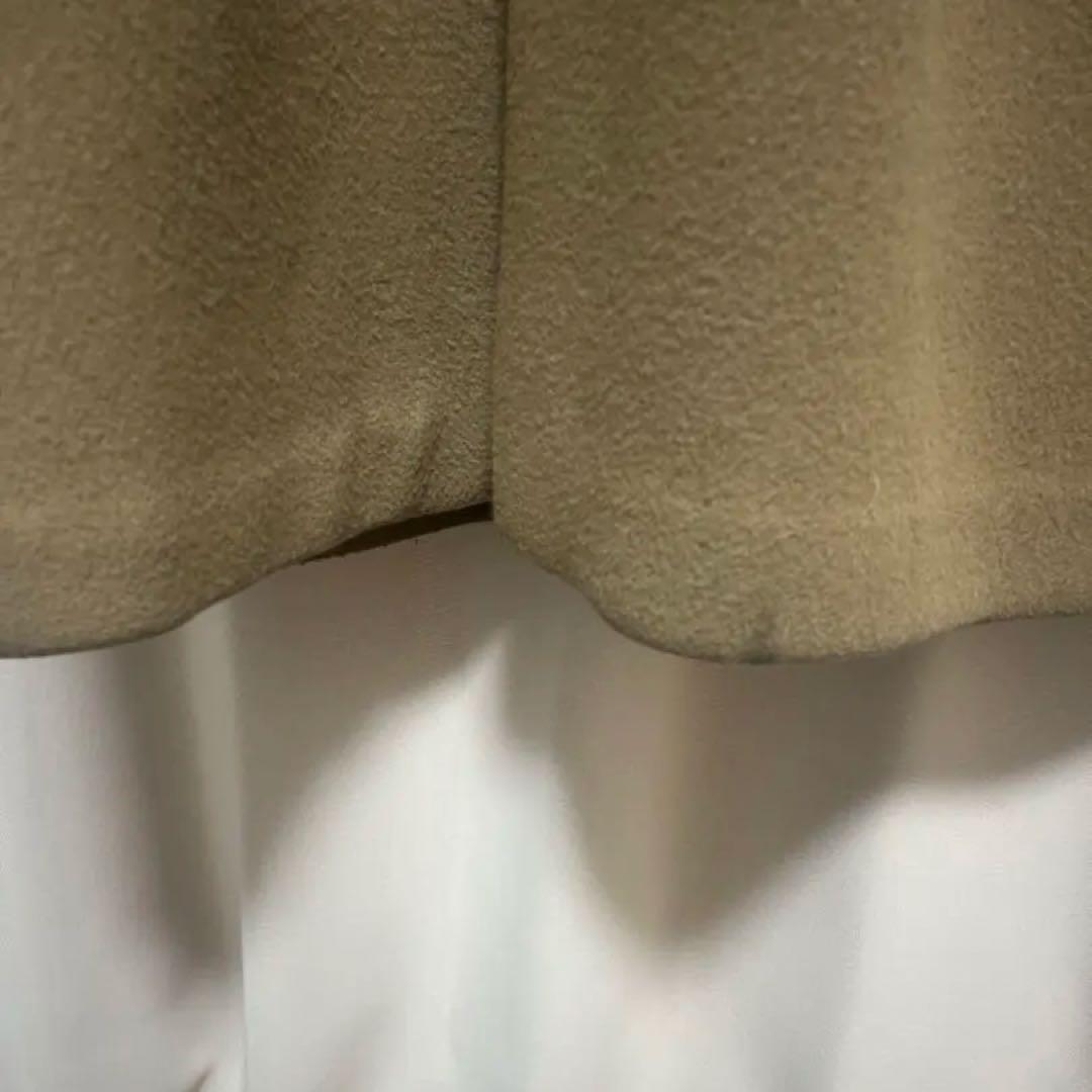 フレイアイディー　ボリュームスリーブウールコート　チェスターコート　キャメル