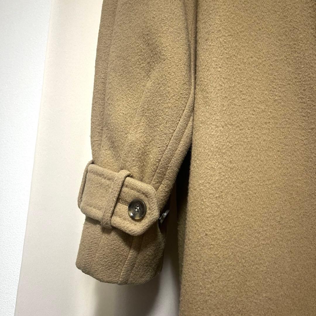 フレイアイディー　ボリュームスリーブウールコート　チェスターコート　キャメル