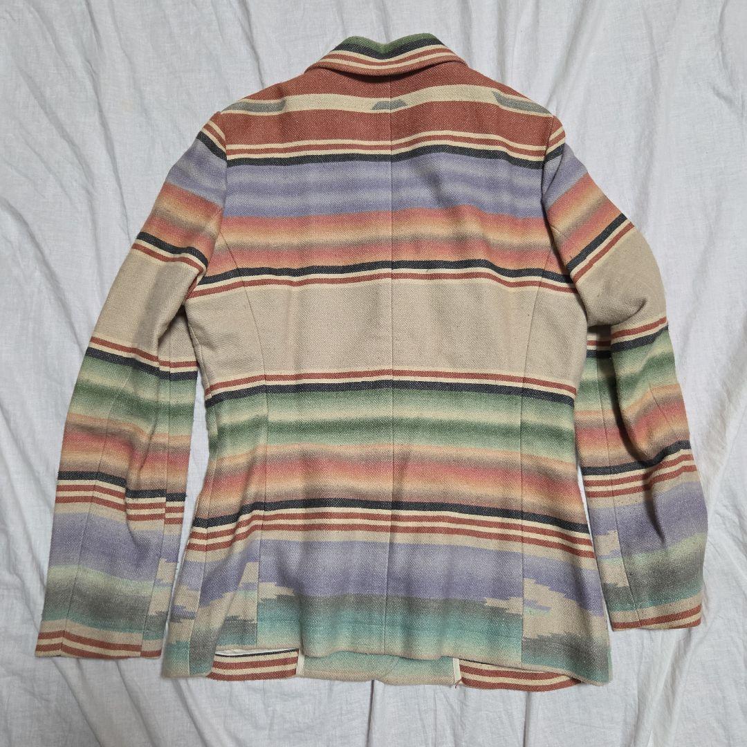80s ポロカントリー ラルフローレン ネイティブ柄 テーラードジャケット 9