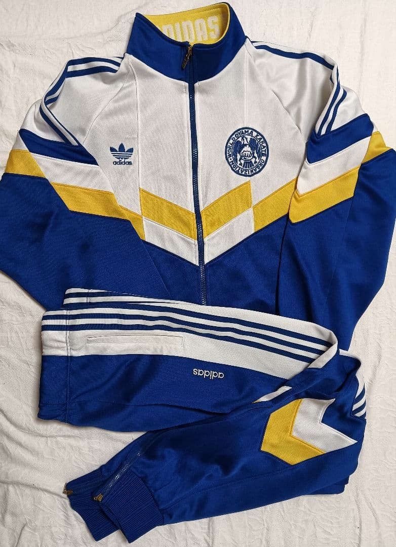 国際大山空手道連盟　アディダス　ジャージ　上下セット　XО　極真　90s