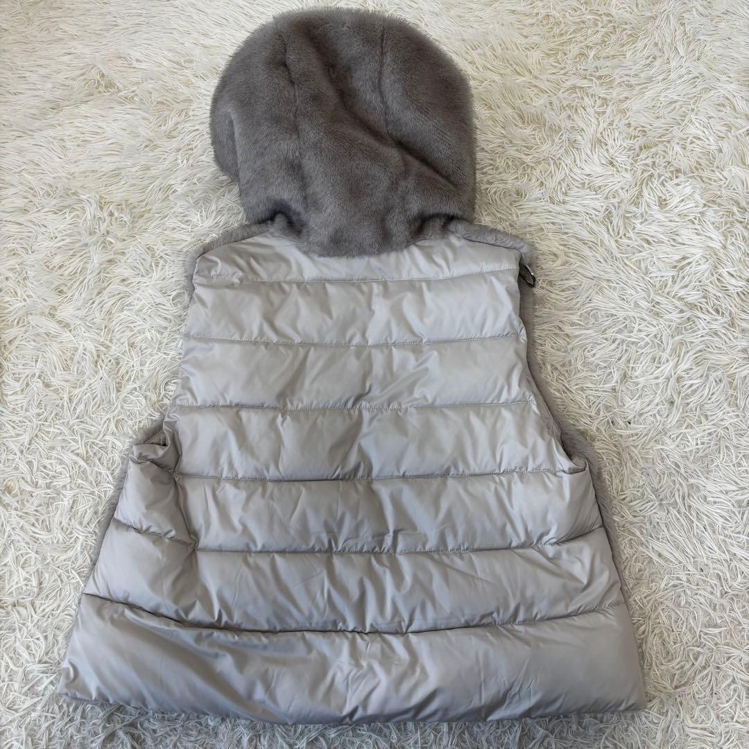 DAMAcollection✨未使用切り替えダウンベスト　フェイクファー　フード