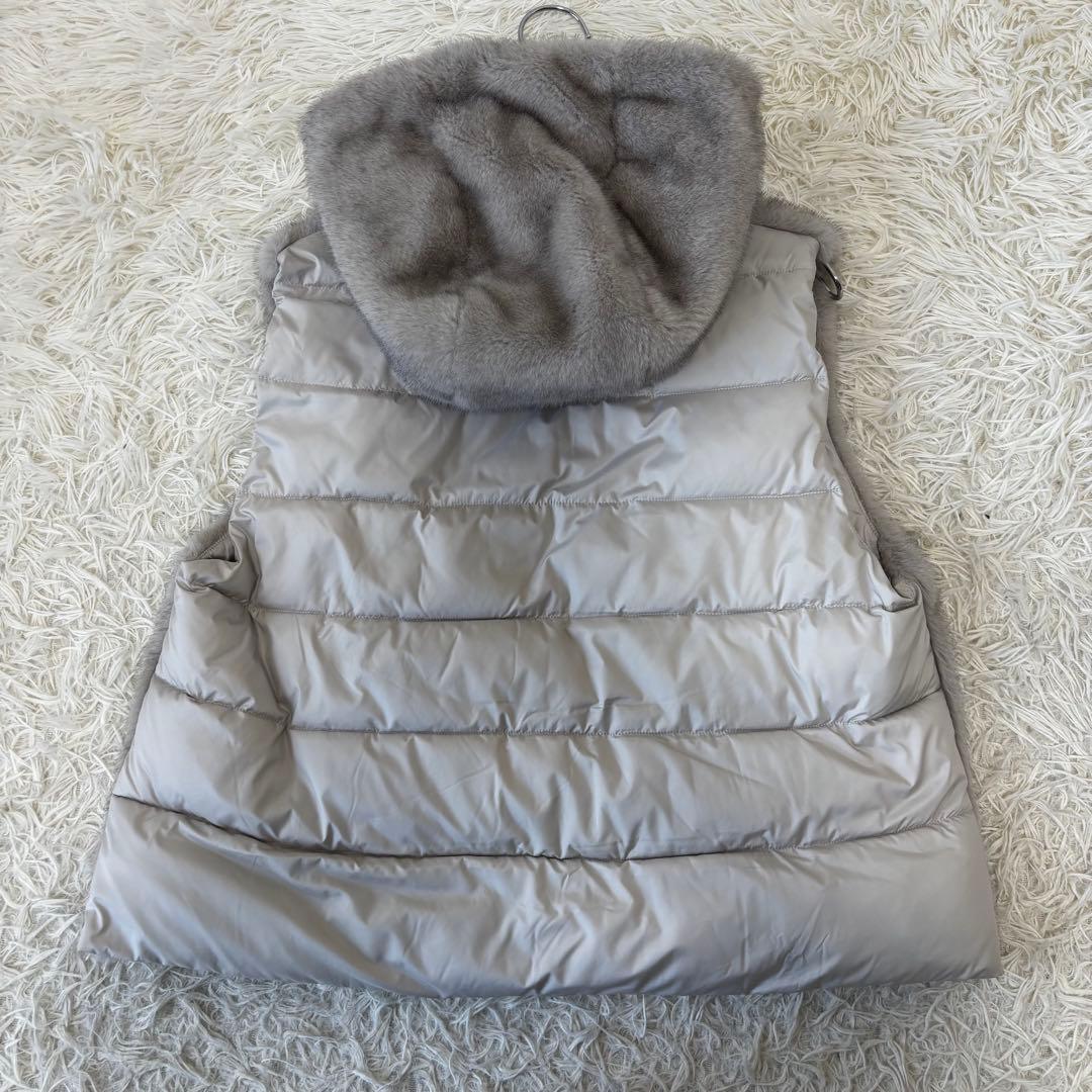 DAMAcollection✨未使用切り替えダウンベスト　フェイクファー　フード