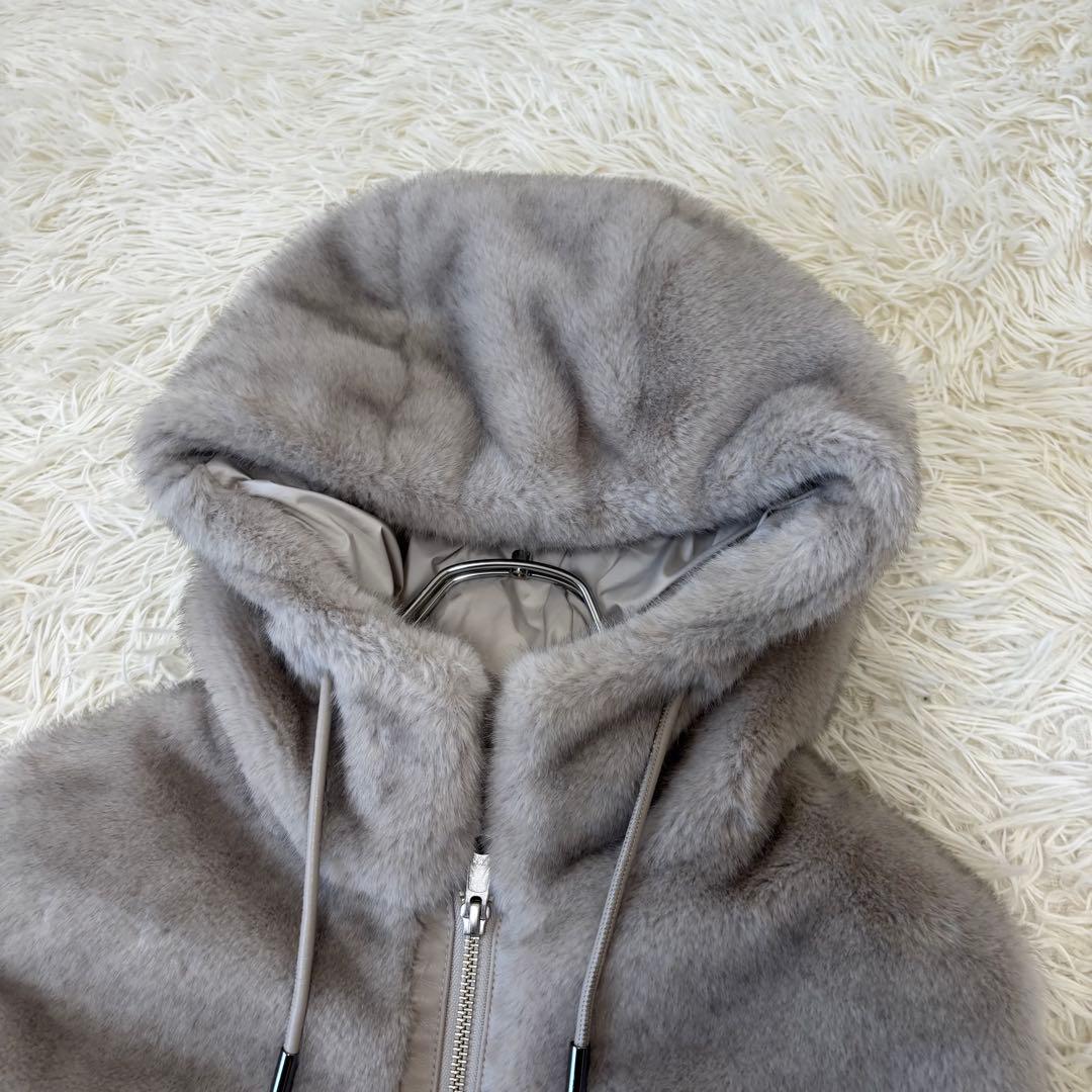 DAMAcollection✨未使用切り替えダウンベスト　フェイクファー　フード