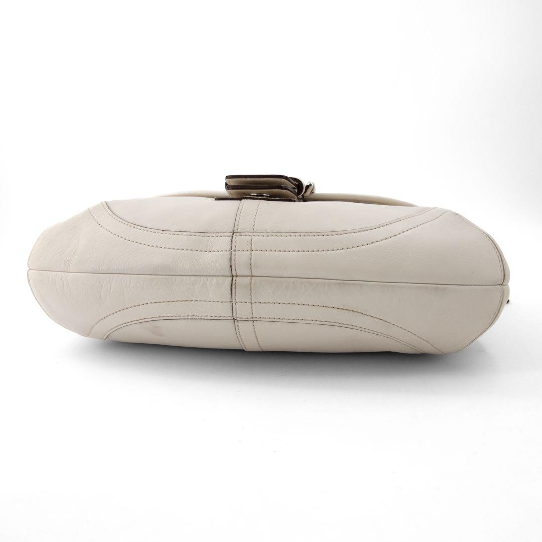 A105【美品】COACH／コーチ　ソーホー　ワンショルダーバッグ　レザー　白