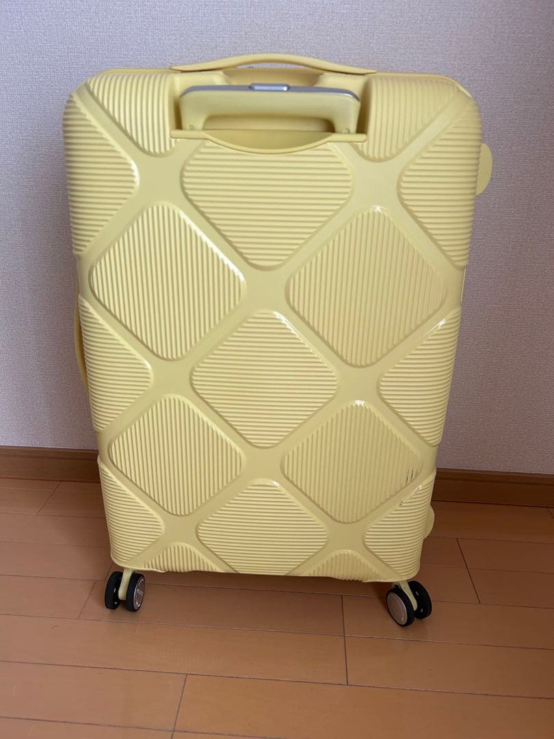 イエローダイヤモンドパターンキャリーケース