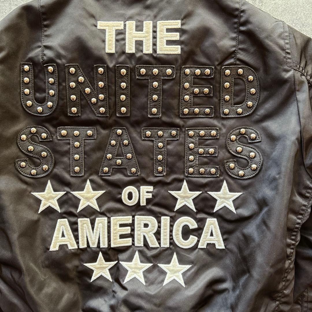 ジャケット・アウター AVIREX Y2K Cropped MA-1 Back Logo