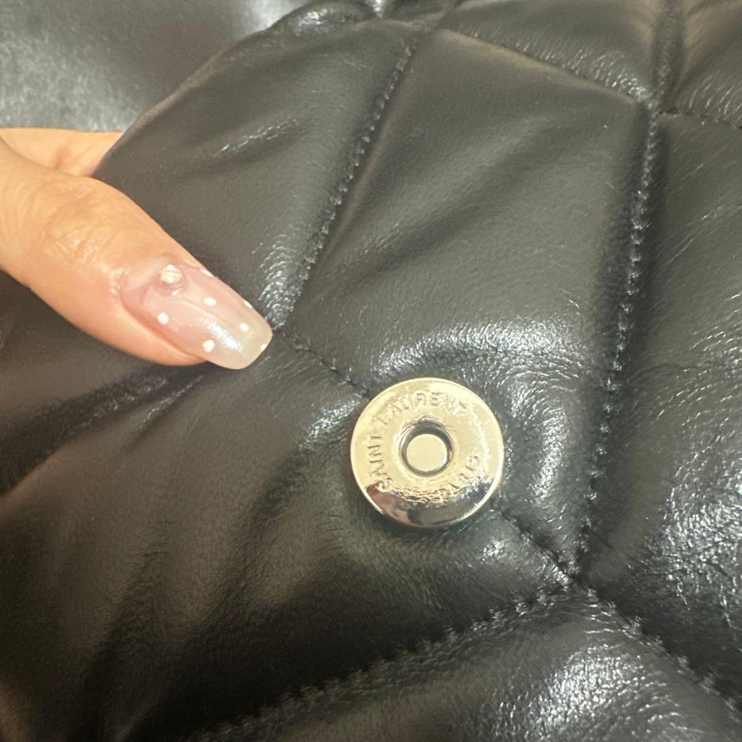 YSL ブラック ショルダーバッグ キルティング