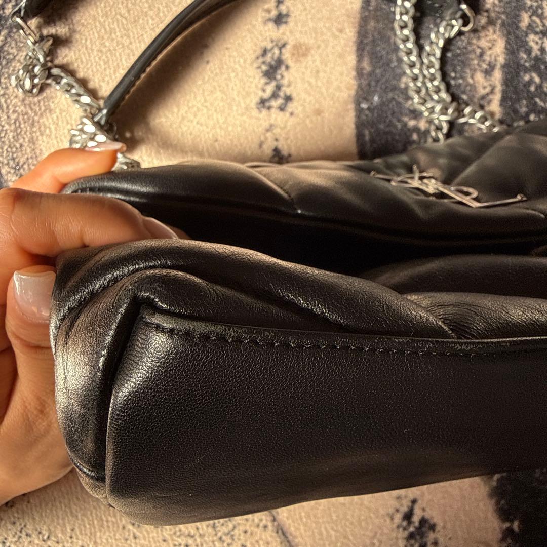 YSL ブラック ショルダーバッグ キルティング