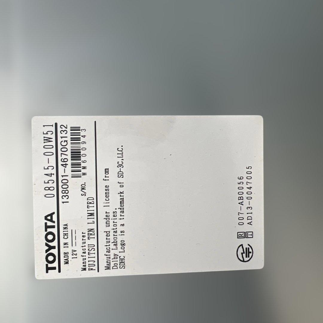 TOYOTA NSZT-W64 カーナビ