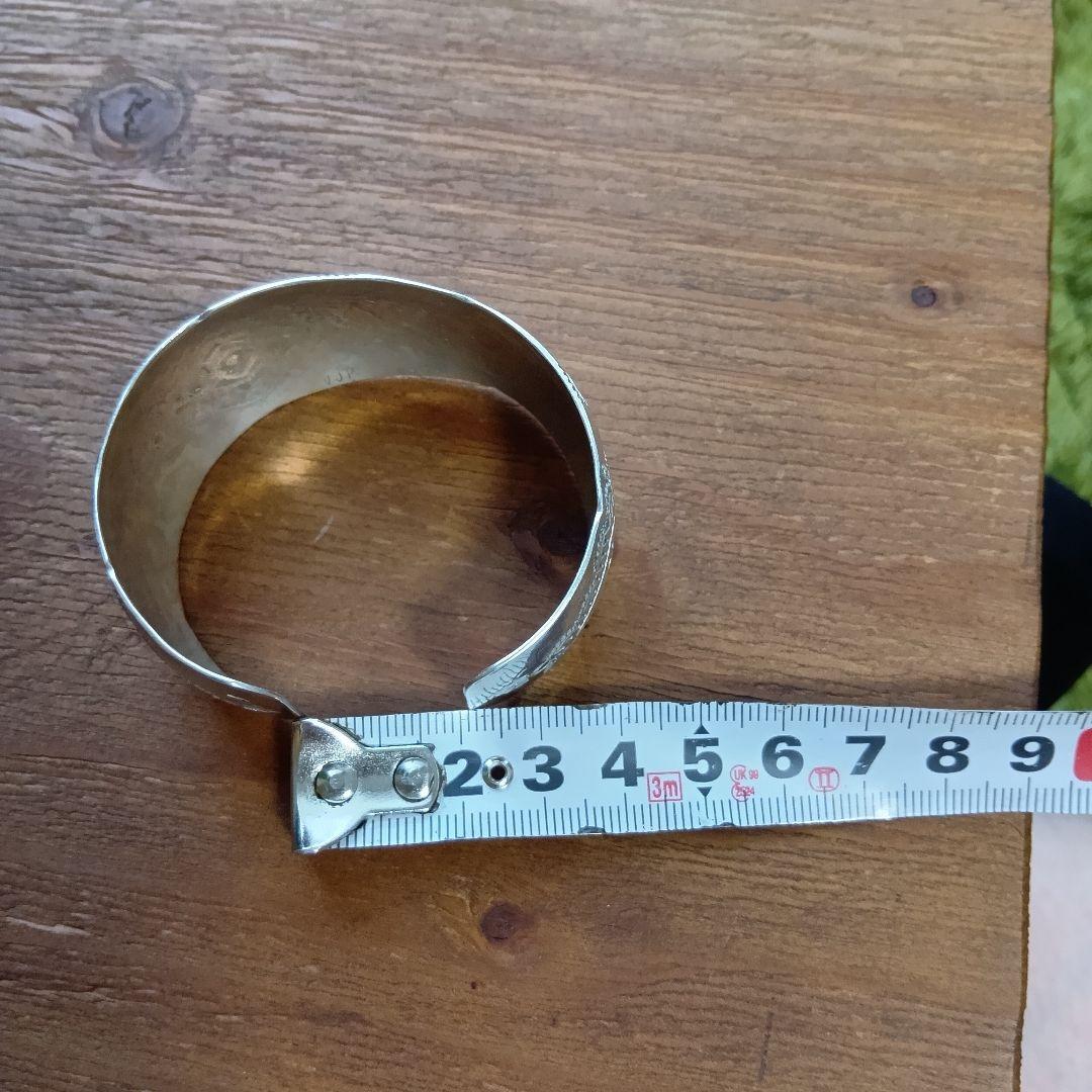 【最終価格】ナバホ族　バングル　シルバー