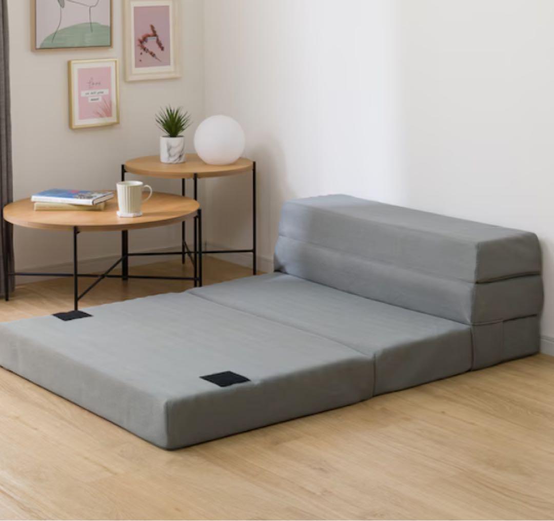 ソファになるマットレス 3way 折りたたみ セミダブル