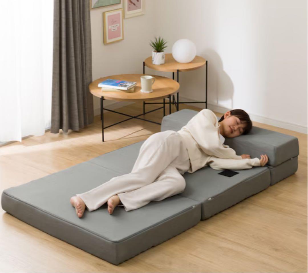 ソファになるマットレス 3way 折りたたみ セミダブル