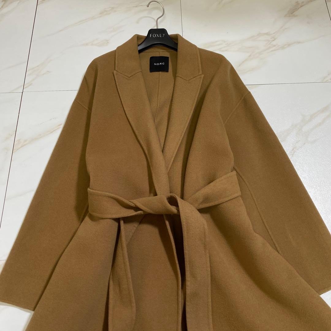 完売品♡NORC ウールメルトン リバーコート ダブルフェイス ベルデッドコート