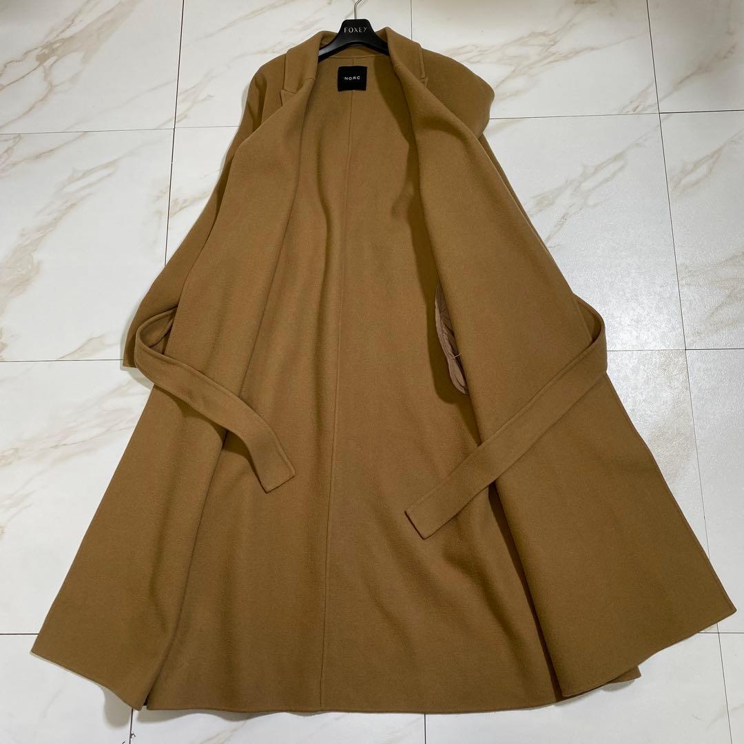 完売品♡NORC ウールメルトン リバーコート ダブルフェイス ベルデッドコート