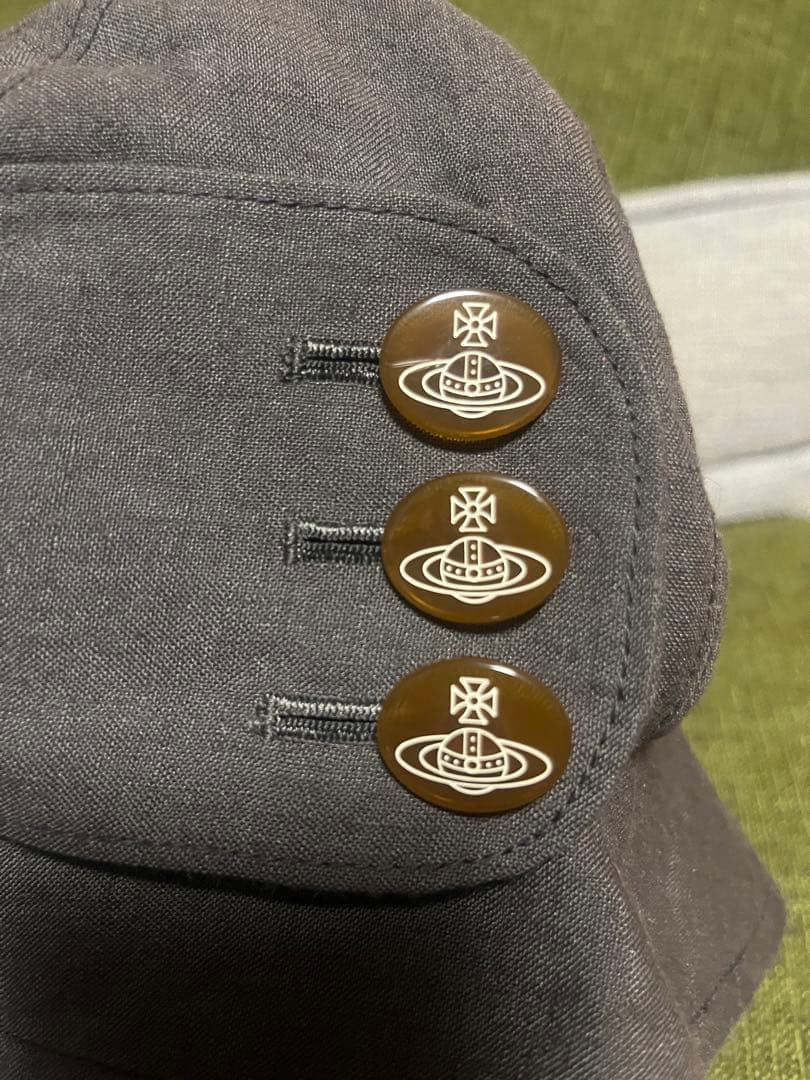 ヴィヴィアンウエストウッド 帽子 グレー サイズM