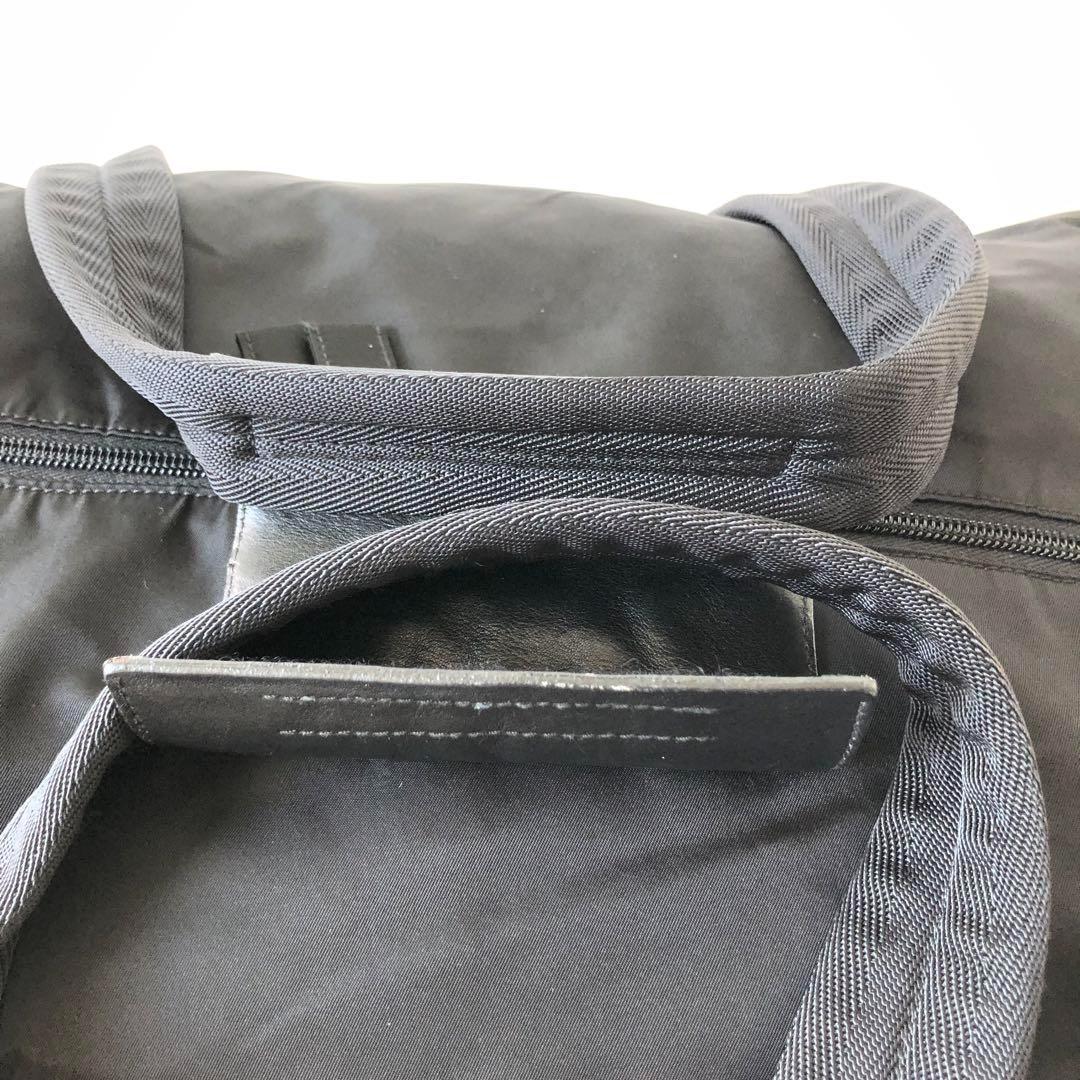 【希少】美品 プラダ ボストンバッグ 2way 三角ロゴ ナイロン 南京錠　黒