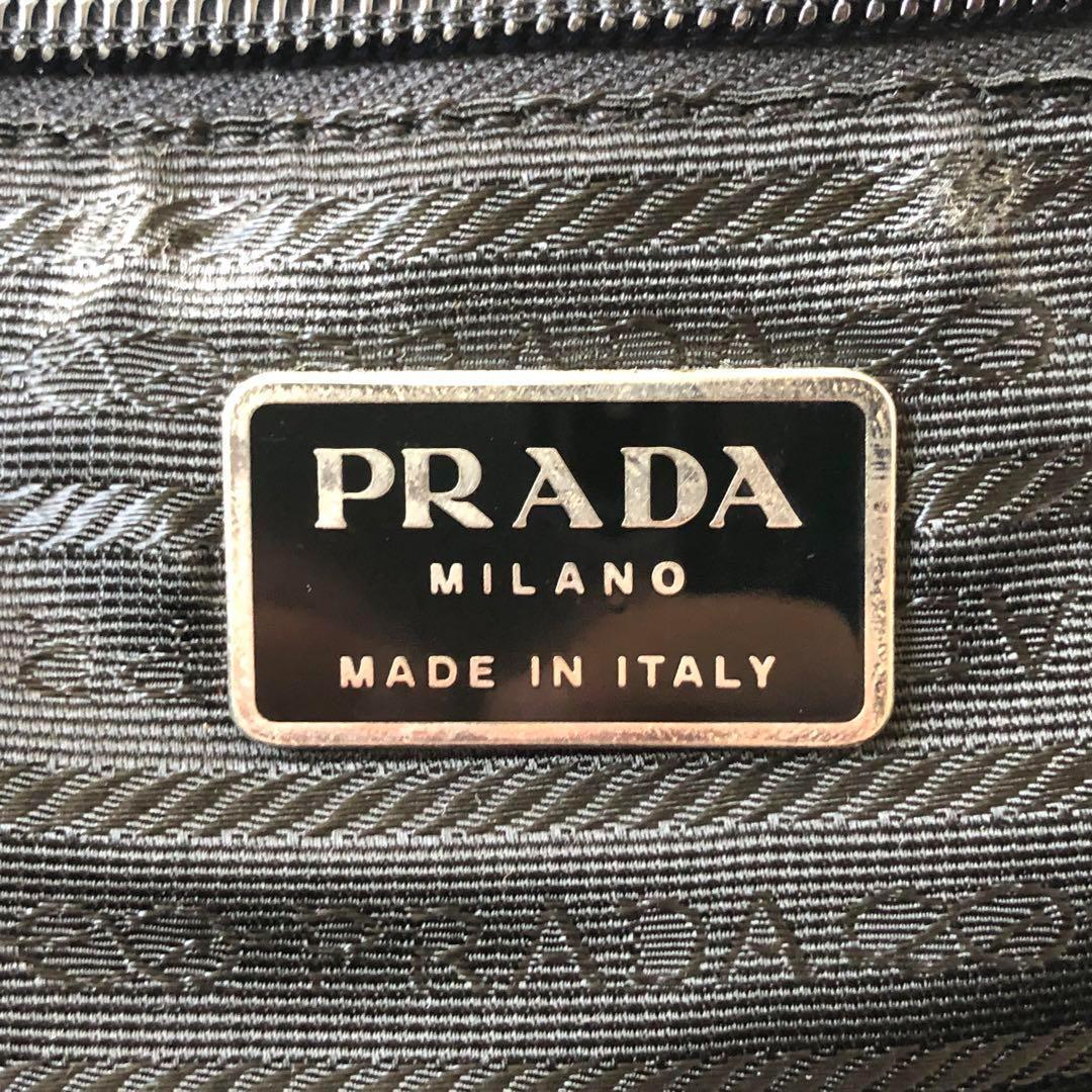 【希少】美品 プラダ ボストンバッグ 2way 三角ロゴ ナイロン 南京錠　黒