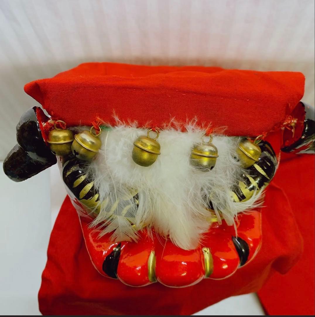 希少 手獅子 日本舞踊 小道具 獅子舞 赤獅子 舞手獅子 獅子頭 縁起物 魔除け