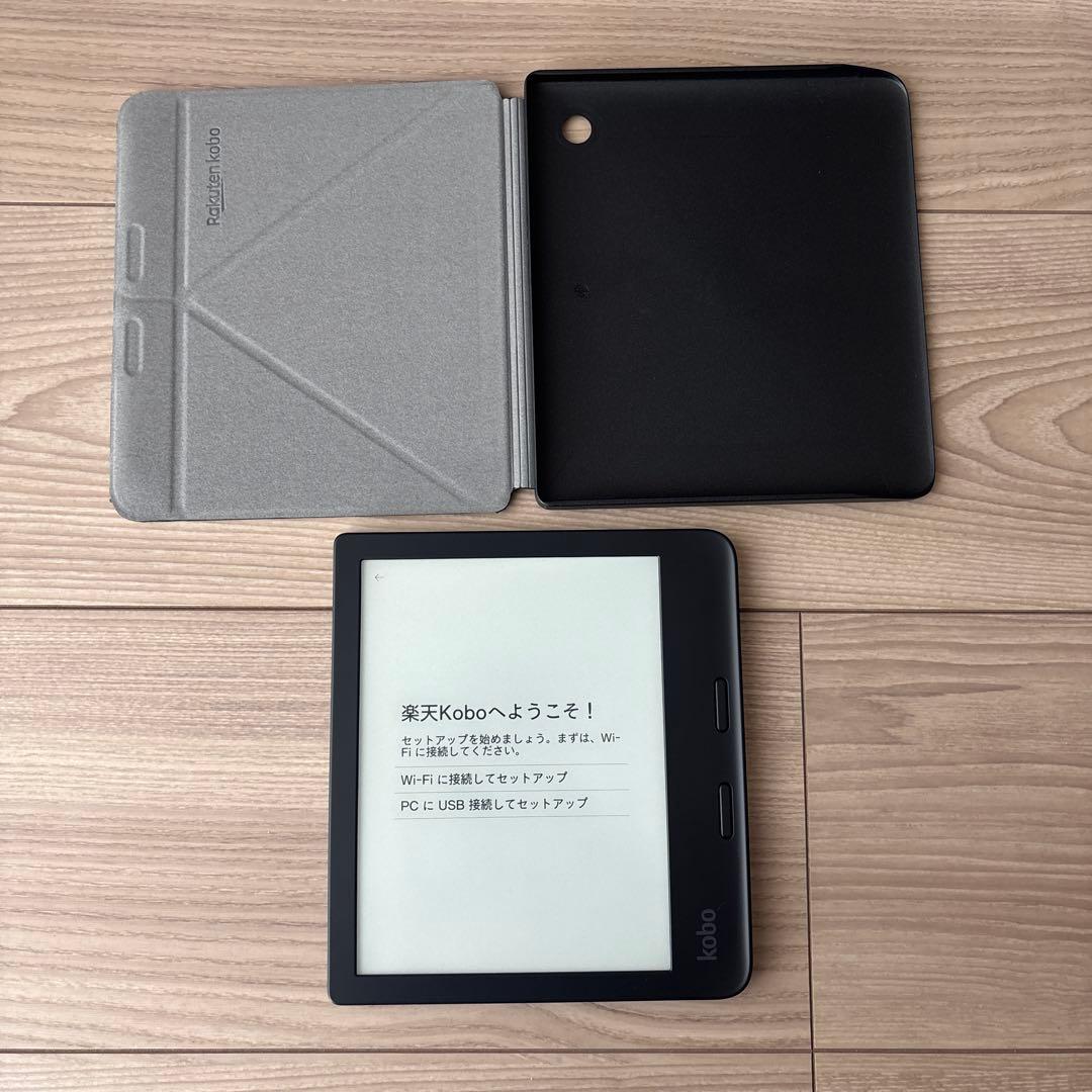Rakuten Kobo Libra2 電子書籍リーダー　ブラック カバー付き