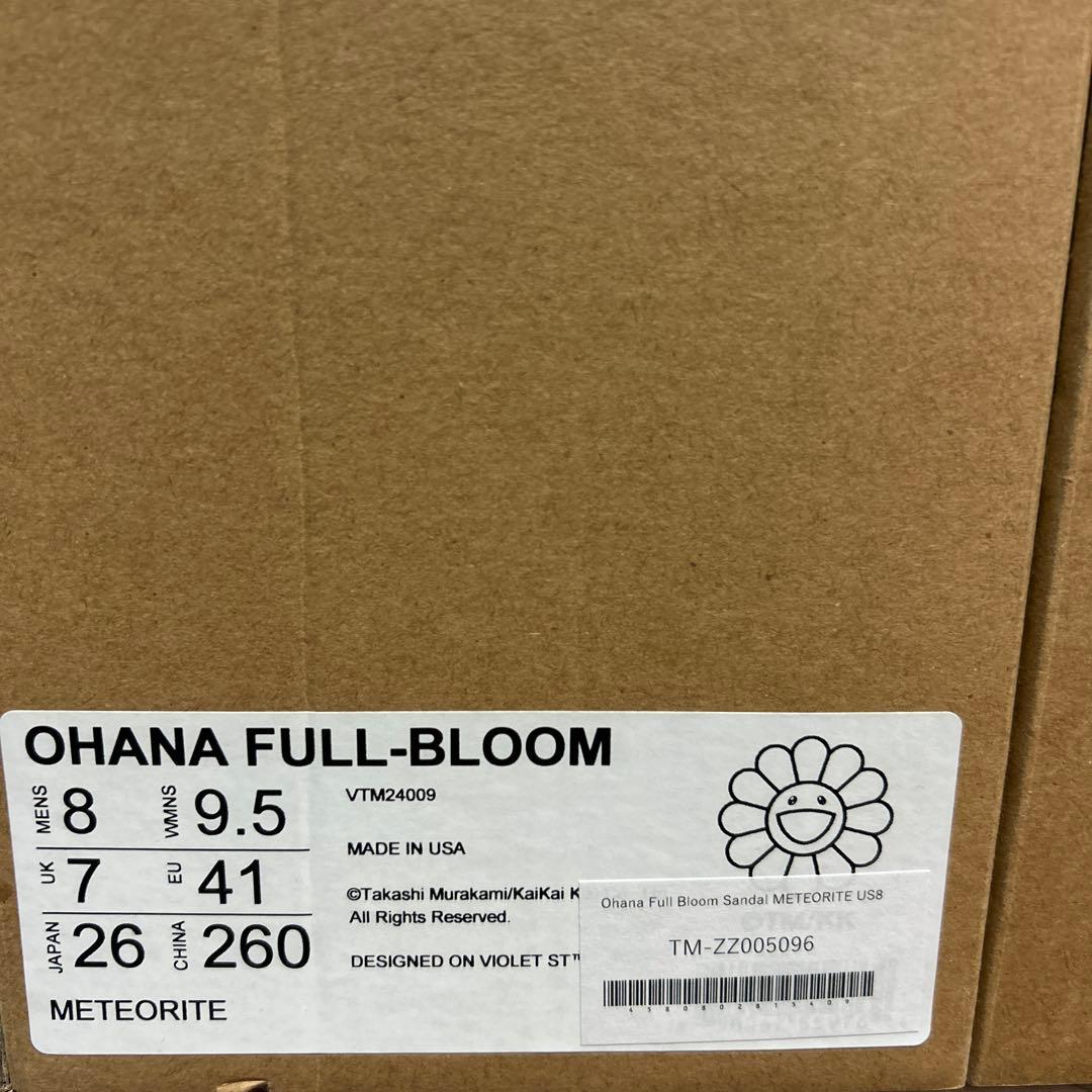 村上隆　カイカイキキ　お花サンダル　黒　26cm