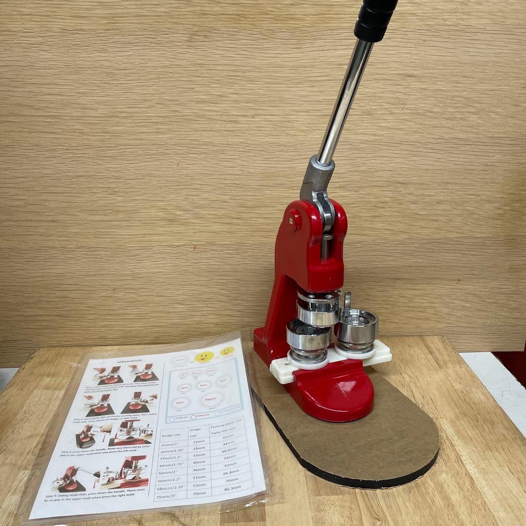 缶バッジマシン　缶バッジ製作マシーン　手動式　44mm 未使用