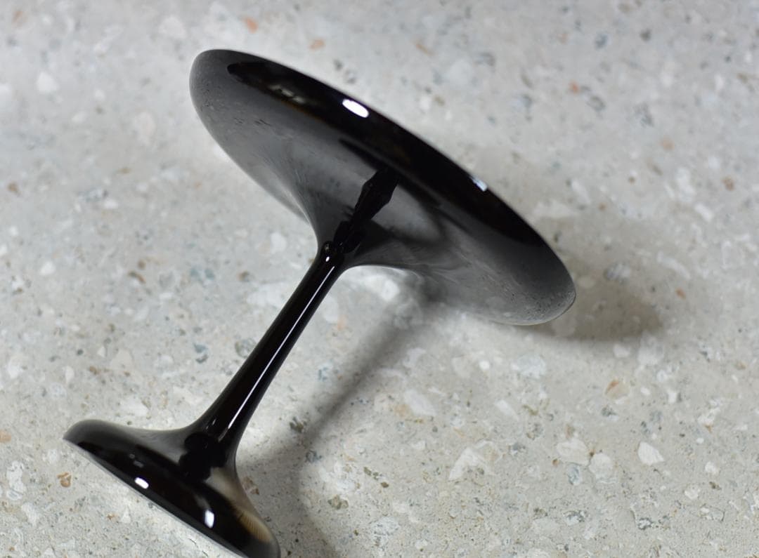 輪島塗道心作　高杯唐松紋【極上品】共箱/お茶道具