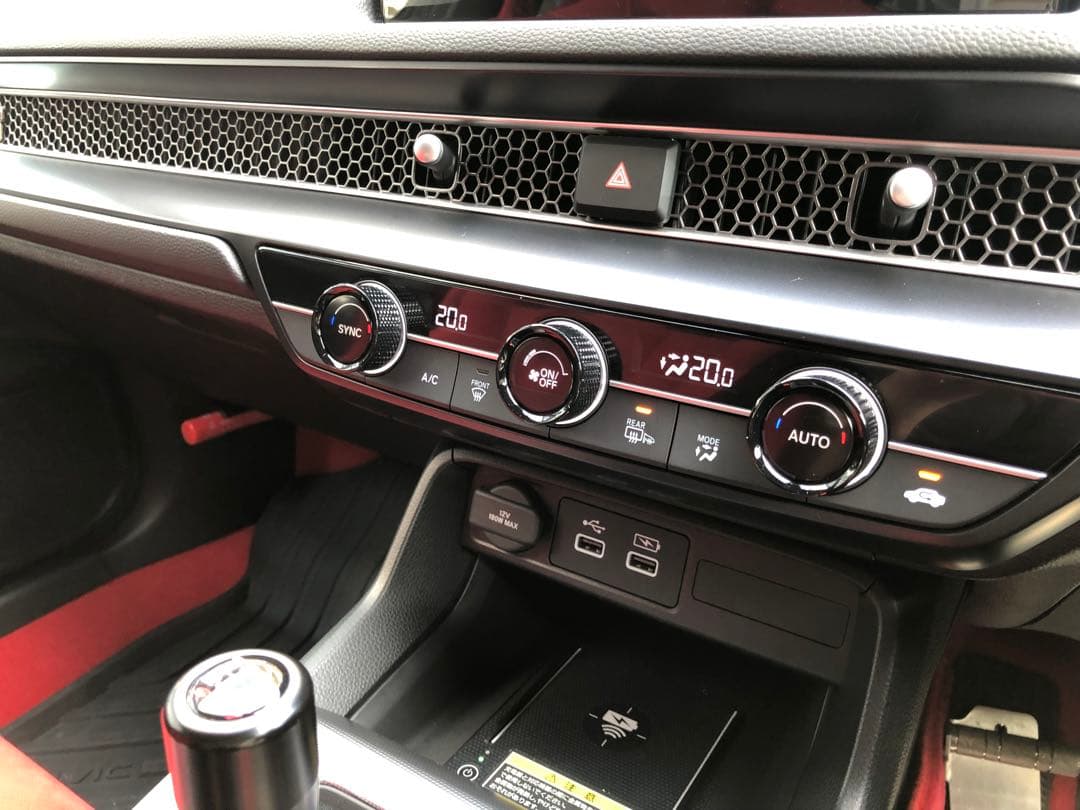 シビックタイプR FL５レーシングブラックパッケージ　エアコンダイアル　3個