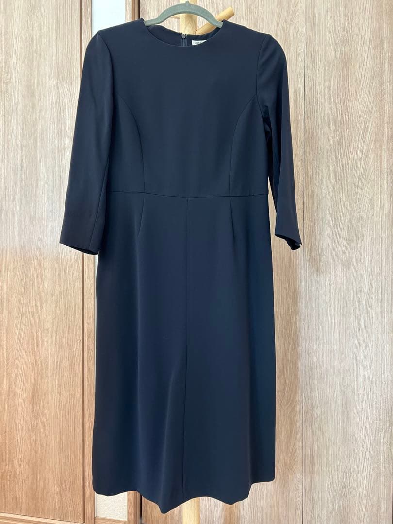 23区　紺色　ノーカラージャケット&ワンピース
