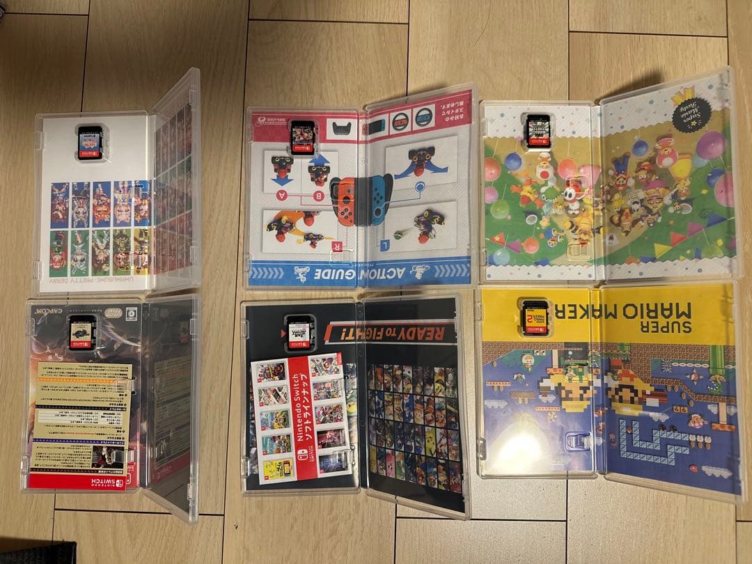 Switchソフト　スマブラ、マリオカート8、マリオパーティなど6本セット