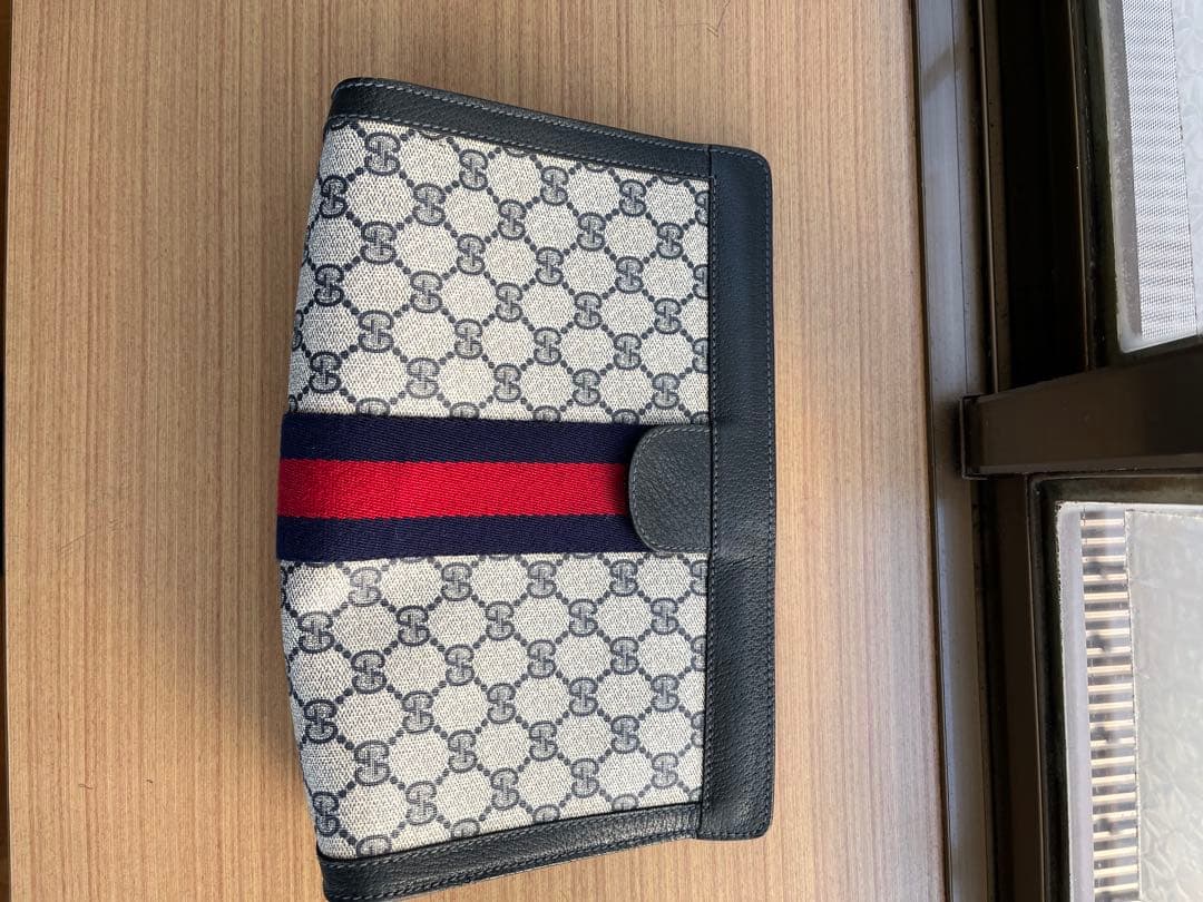 美品　OLD GUCCI クラッチバック　ヴィンテージGGスプリーム　箱付き