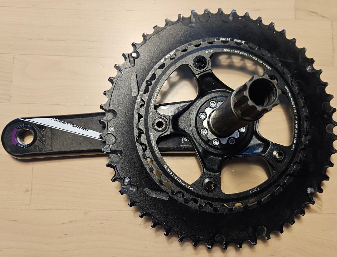 SRAM QUARQカーボンクランク 170mm 52/36T BB30 11s