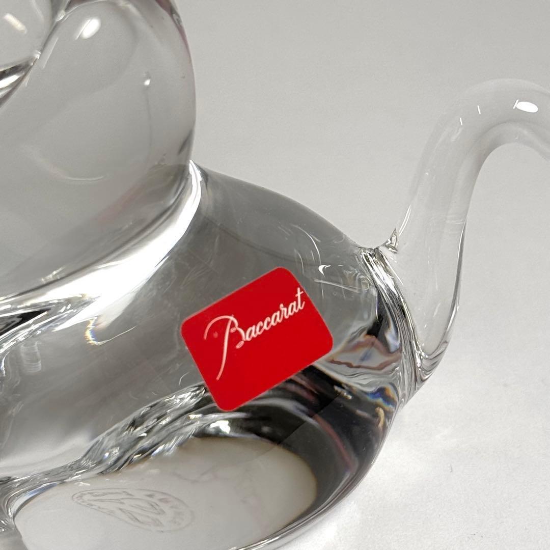 最安値 バカラ Baccarat クリスタルフィギュア 猫 ねこ フィギュリン