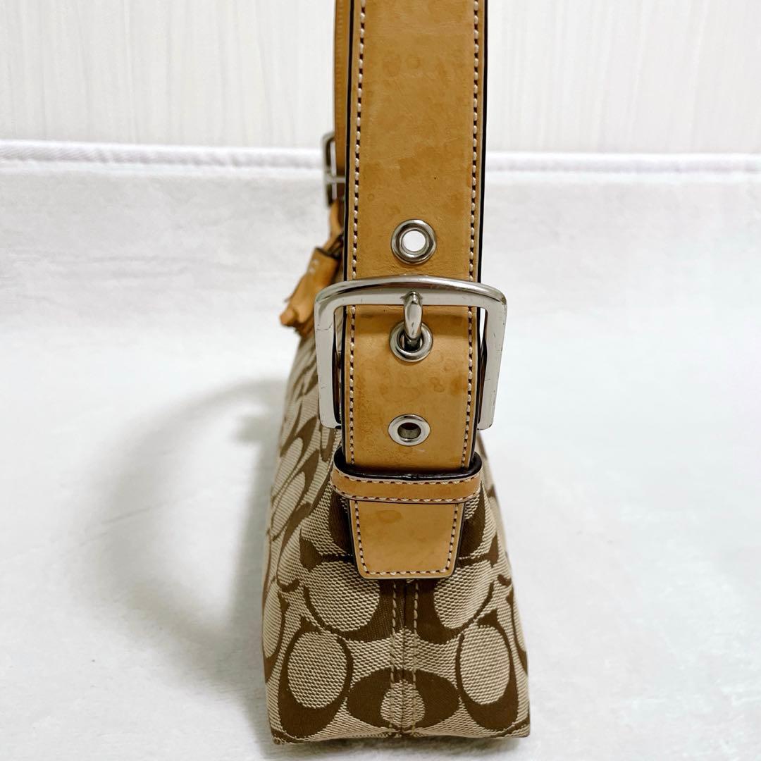 コーチ 6371 シグネチャー アクセサリーポーチ ワンショルダーバッグ