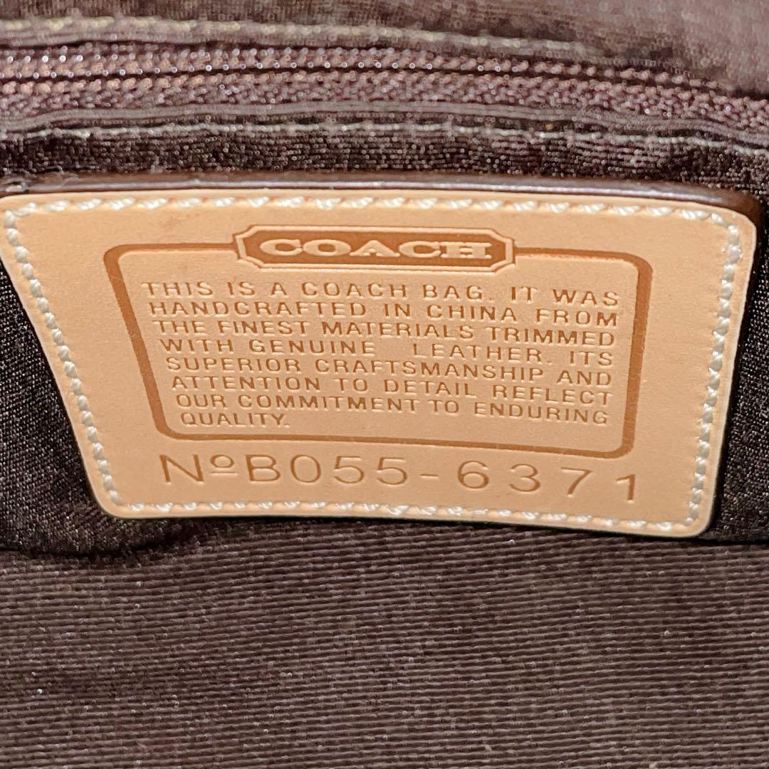 コーチ 6371 シグネチャー アクセサリーポーチ ワンショルダーバッグ