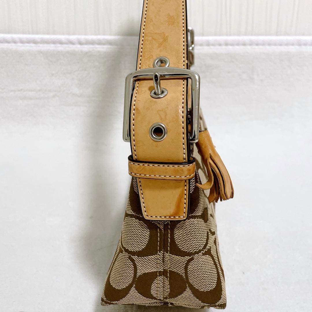 コーチ 6371 シグネチャー アクセサリーポーチ ワンショルダーバッグ