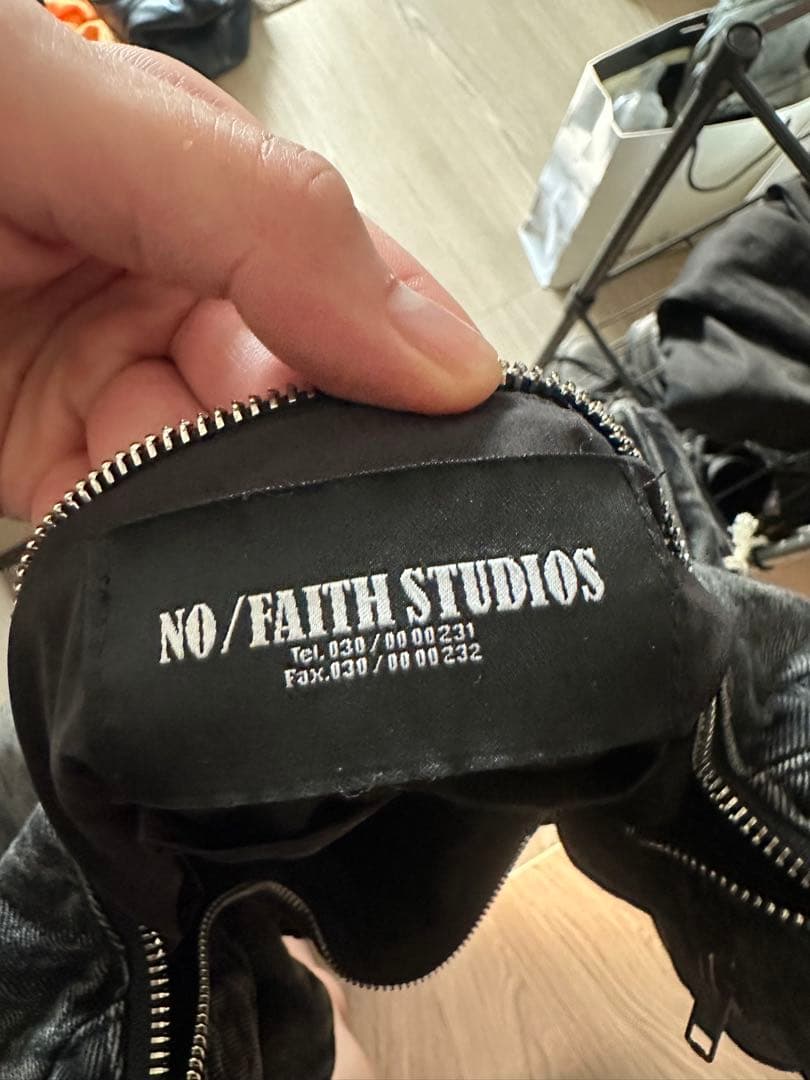 NO／FAITH STUDIOS DENIM MULTIPOCKET BAG