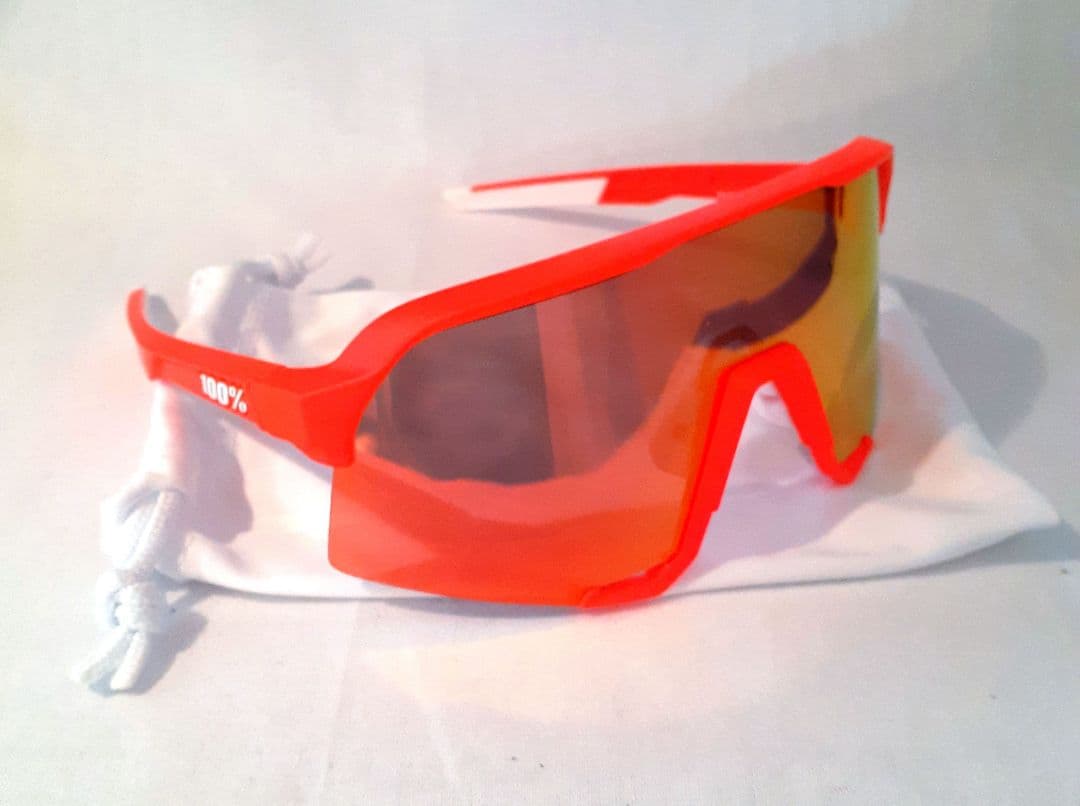 現在モデル 100% S3 ネオンオレンジ ワンハンドレッド サングラス