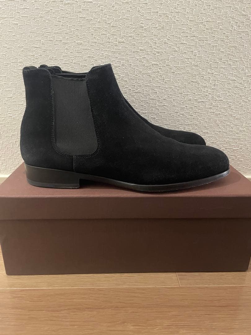 専用　ポルペッタ サイドゴアブーツ ブラックスエード polpetta