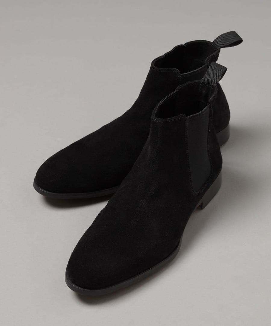 専用　ポルペッタ サイドゴアブーツ ブラックスエード polpetta